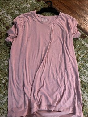 Bluenotes Light Pink V‑Neck Short Sleeve Tee